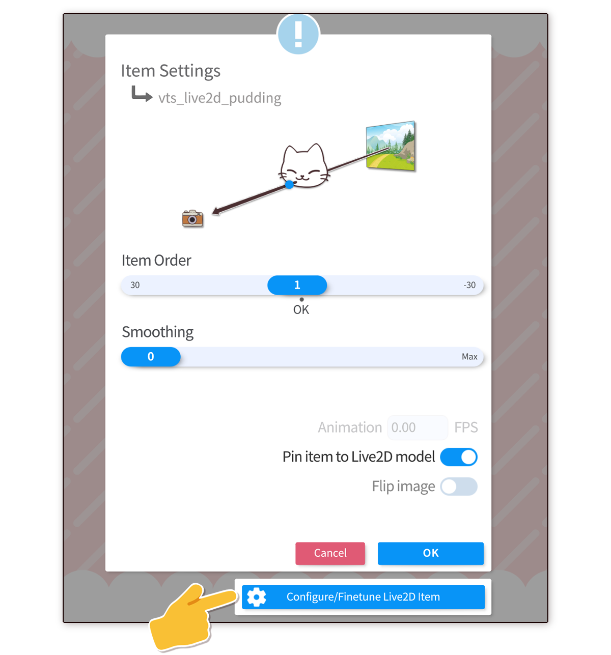 Live2D挂件配置界面