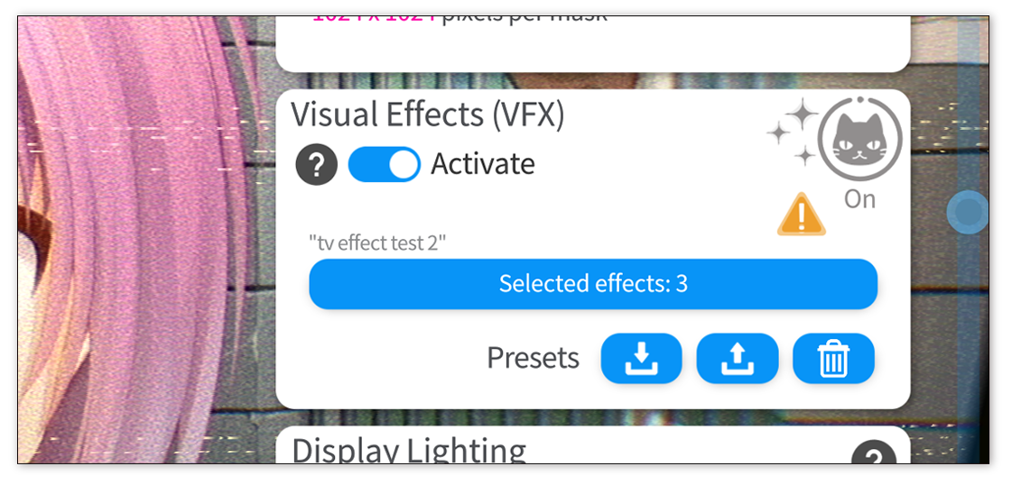 视觉特效主配置窗口