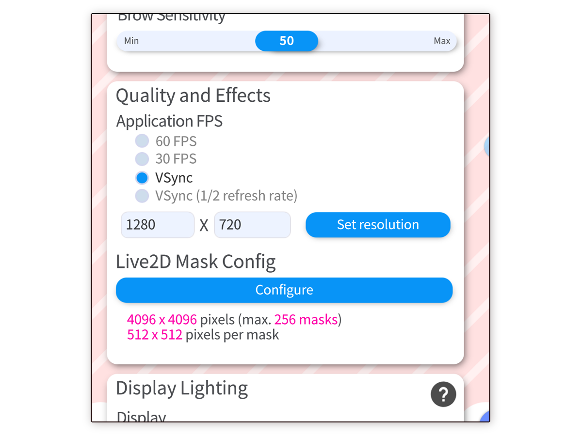 Live2D模型蒙版配置界面