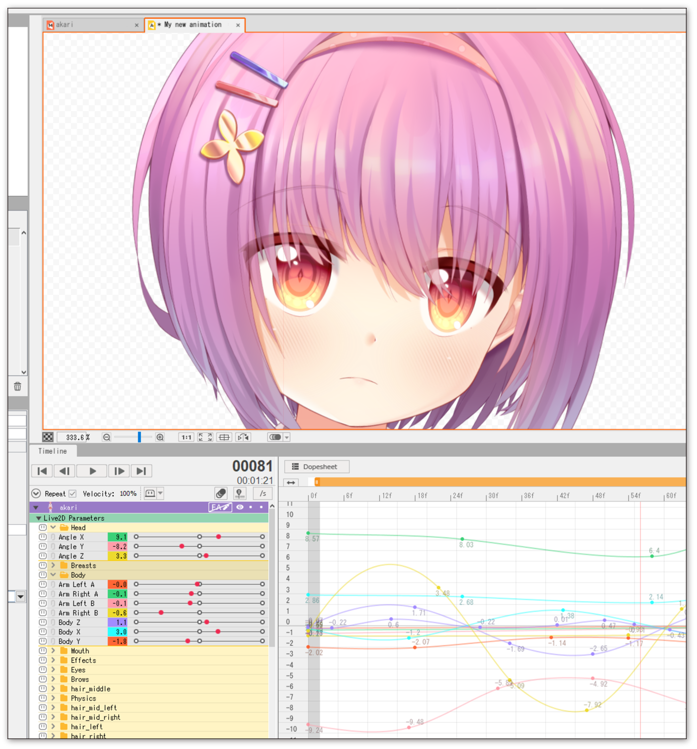 Live2D动画导入步骤2