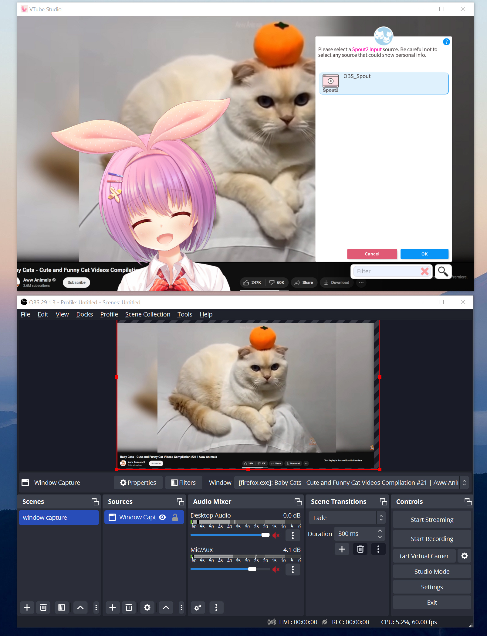 Spout2背景源示例