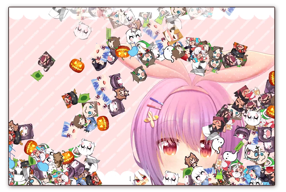 Twitch表情投放器示例界面